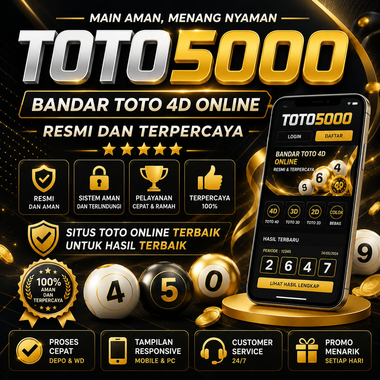 TOTO5000 - Bandar Toto 4D Online Resmi dan Terpercaya