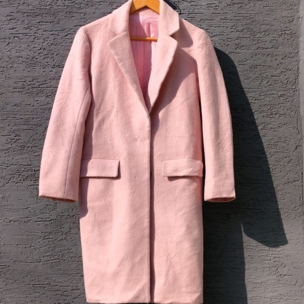 Baby pink overcoat