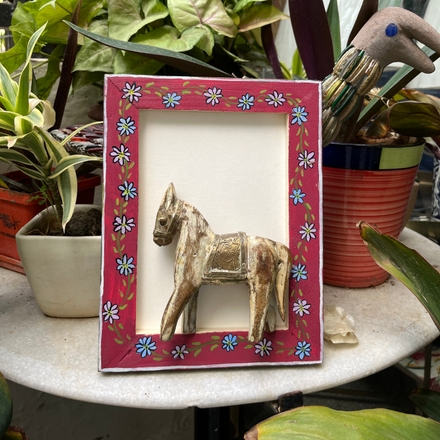 Horse in a frame