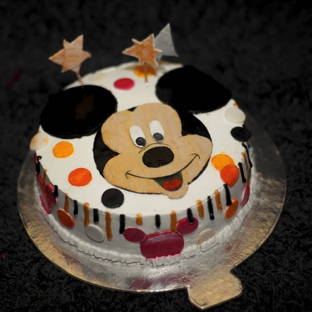 Micky Mouse theme cake in Vanilla flavour