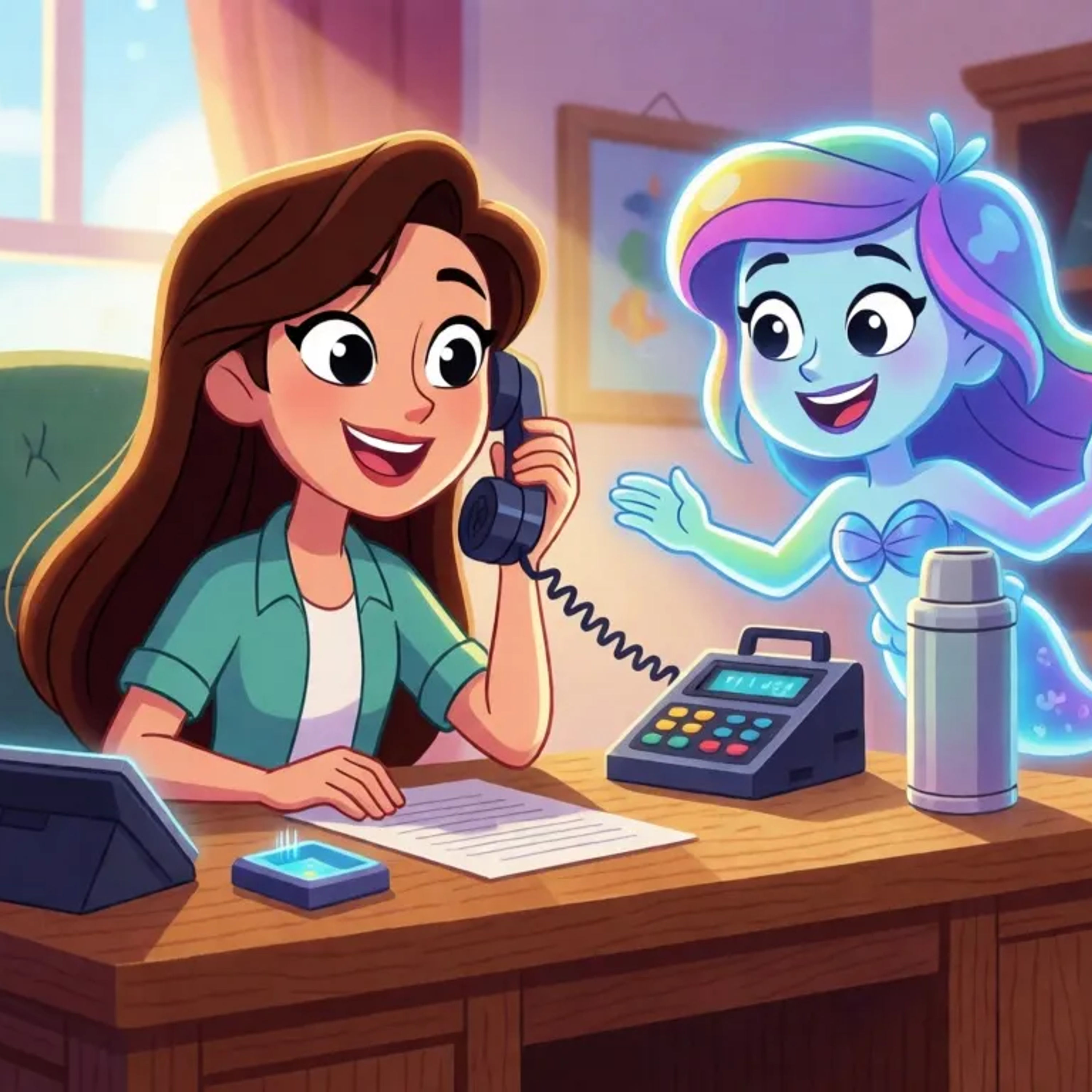 Venus vs. The Phantom Fin-atics: A Haunted Aquarium Mystery - By StoryBee Tales - Bedtime Stories for Kids episode artwork
