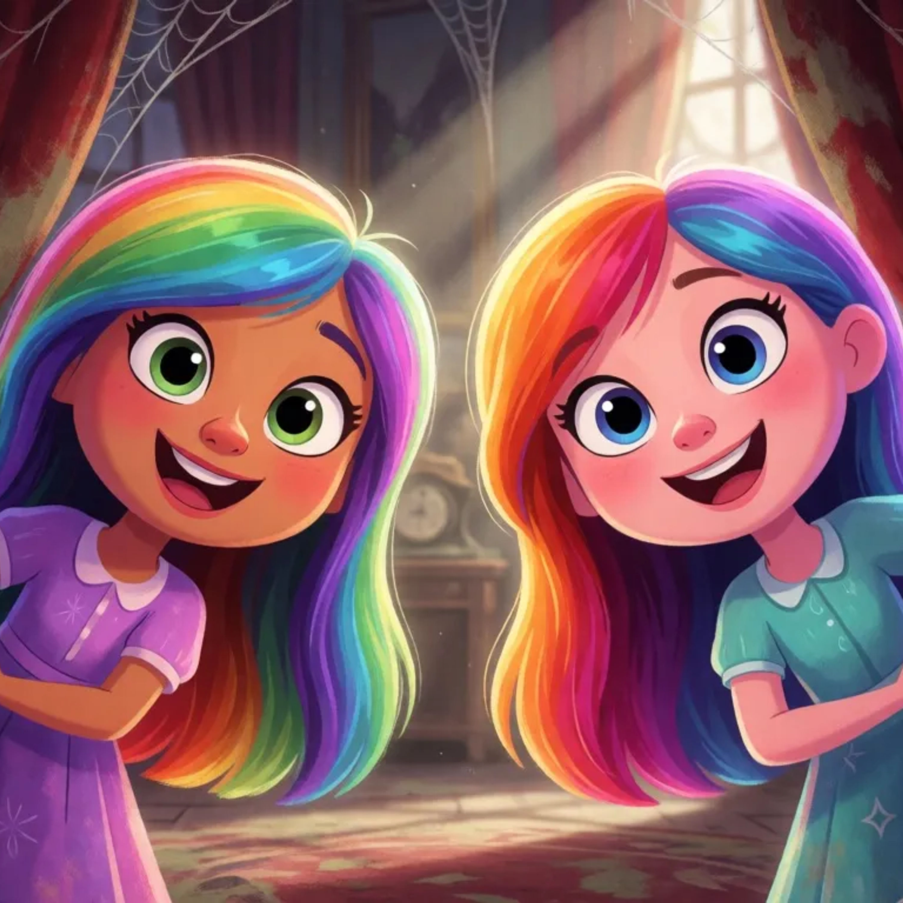 The Ghostly Giggles at Moonlight Manor - By StoryBee Tales - Bedtime Stories for Kids episode artwork