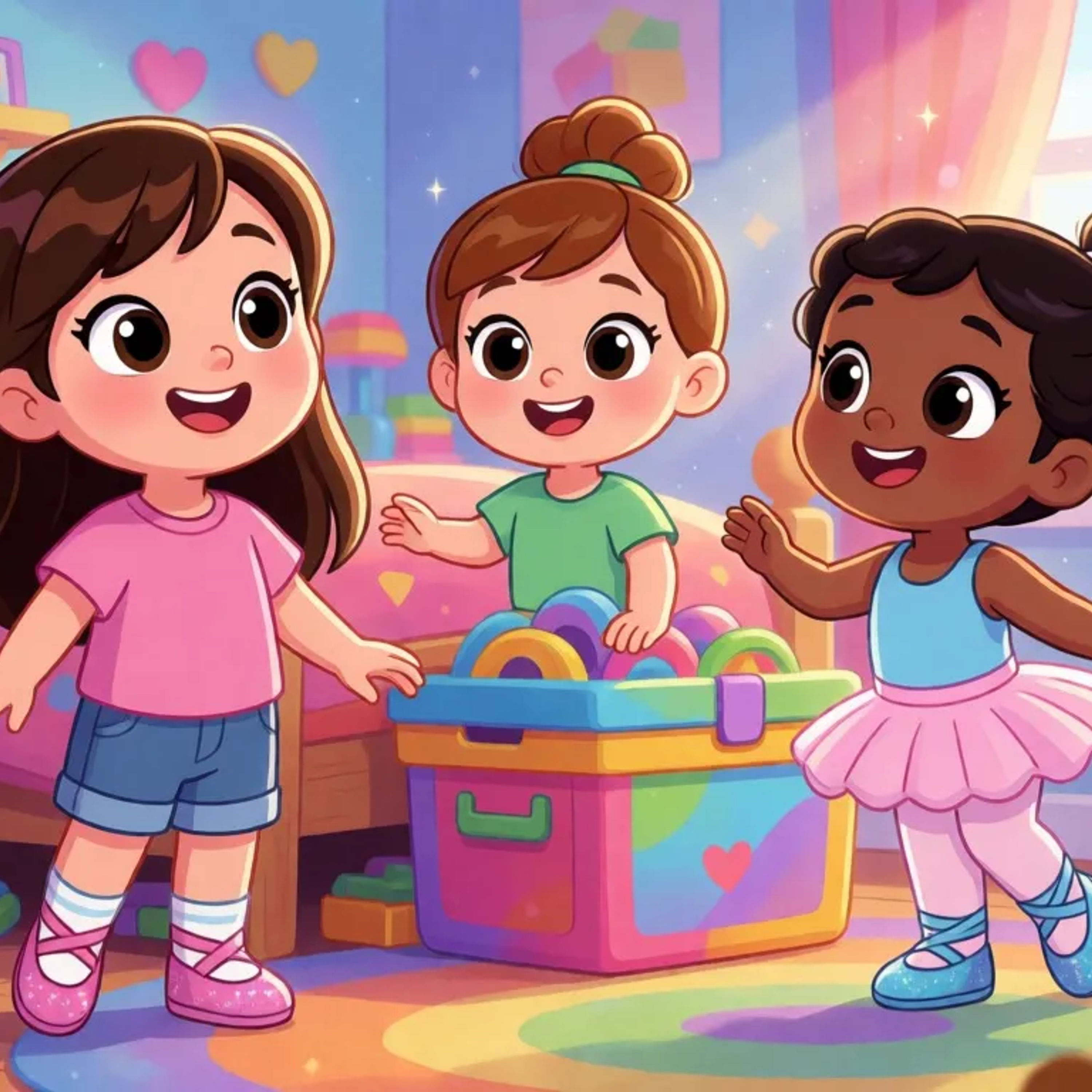 The Ballerina Mystery: Where Did Our Sparkles Go? - By StoryBee Tales - Bedtime Stories for Kids episode artwork