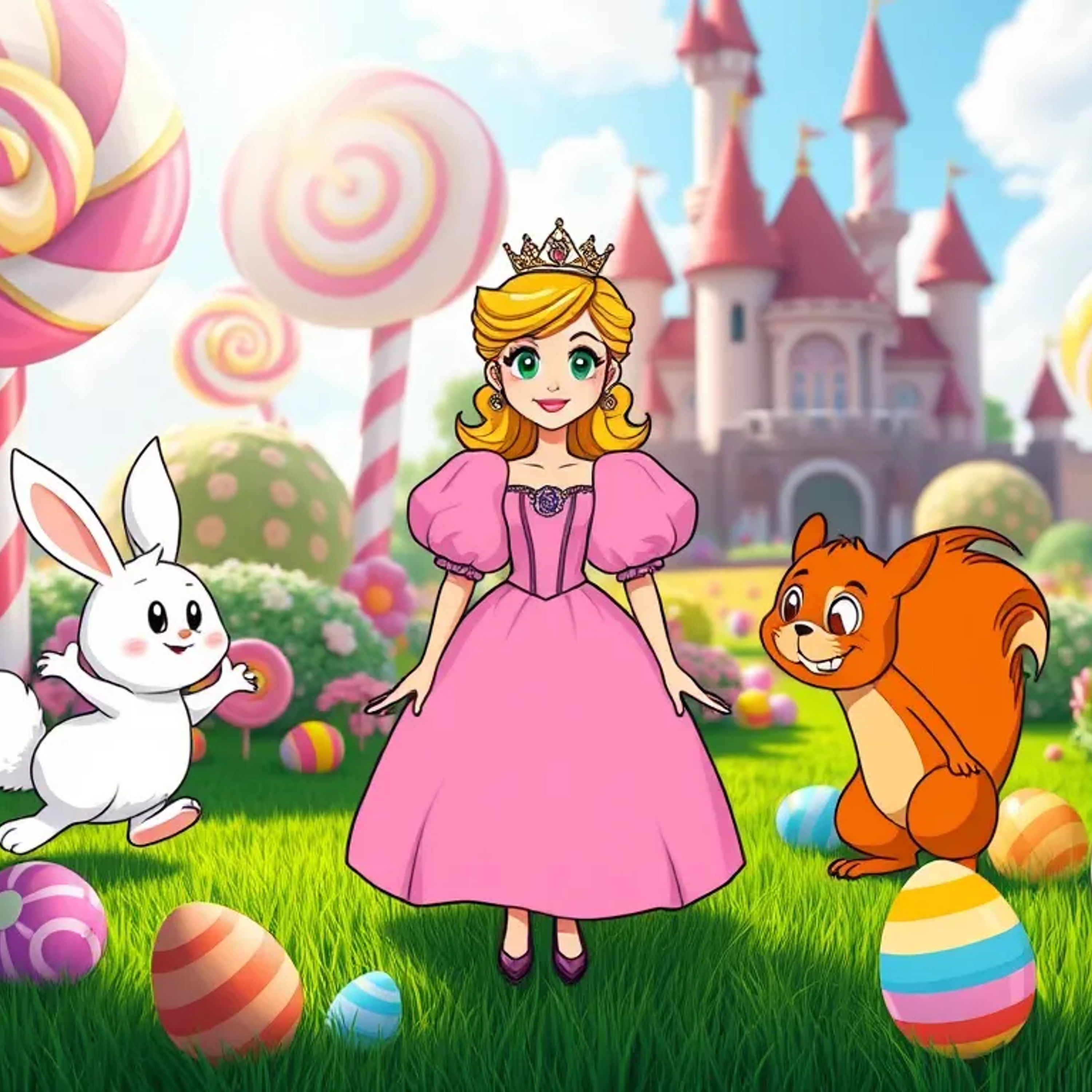 Princess Giggles and the Sparkling Easter Egg Surprise - By StoryBee Tales - Bedtime Stories for Kids episode artwork