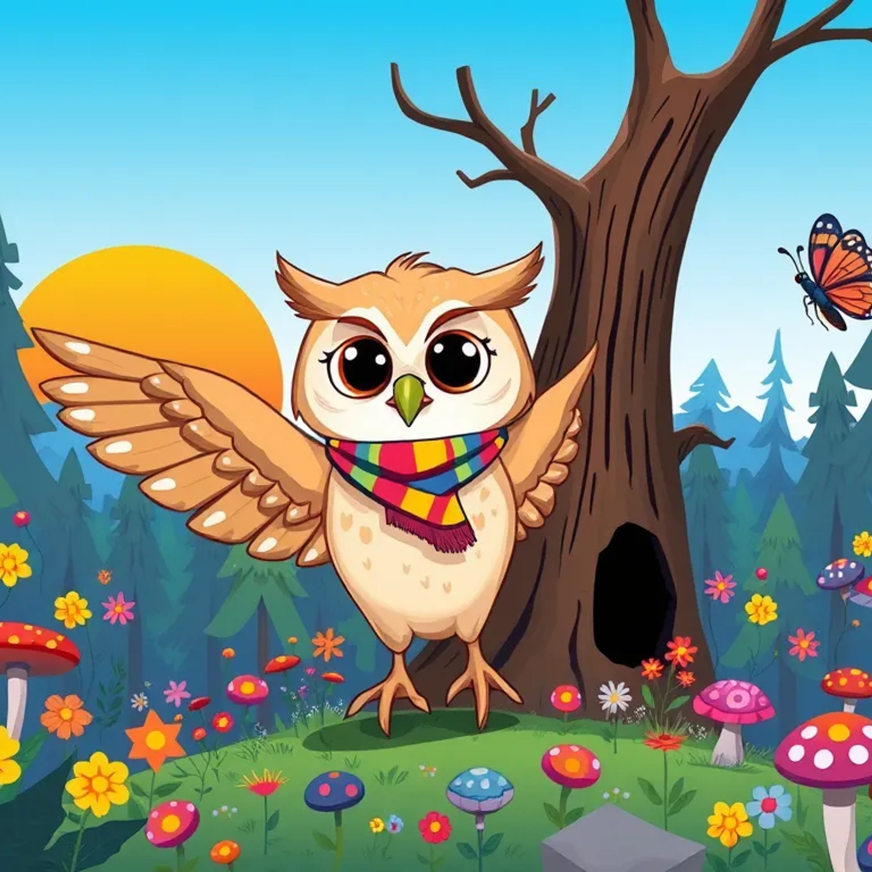 Olive the Owl Learns About Day and Night - By StoryBee Tales - Bedtime Stories for Kids episode artwork