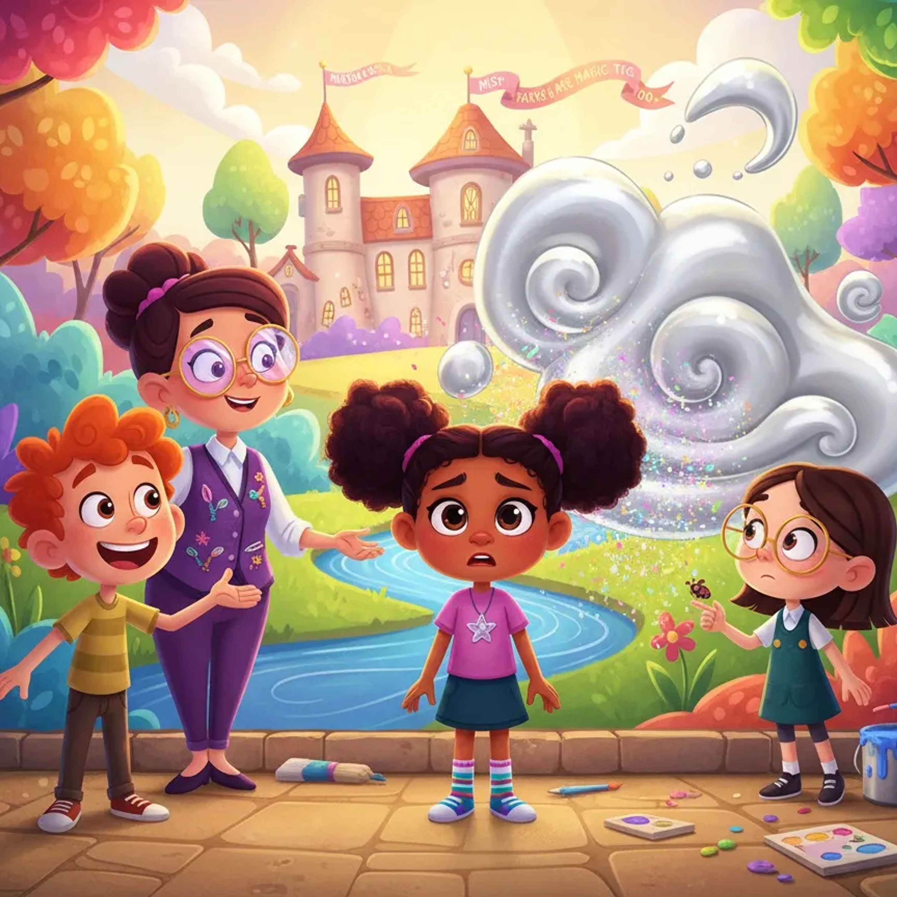 The Whispering Mistakes of Sparklebrook School - By StoryBee Tales - Bedtime Stories for Kids episode artwork