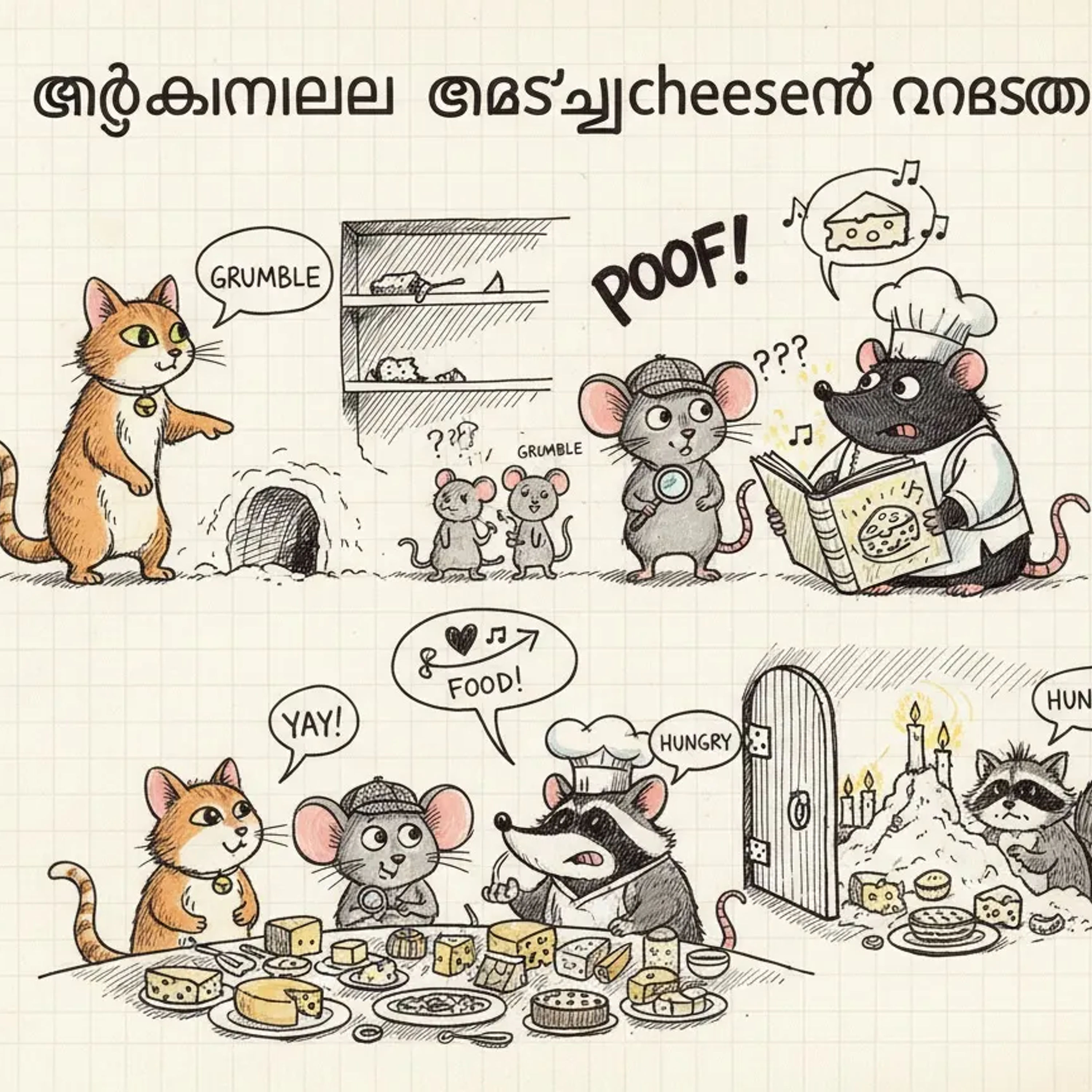 അടുക്കളയിലെ അദൃശ്യcheeseന്റെ രഹസ്യം - By StoryBee Tales - Bedtime Stories for Kids episode artwork