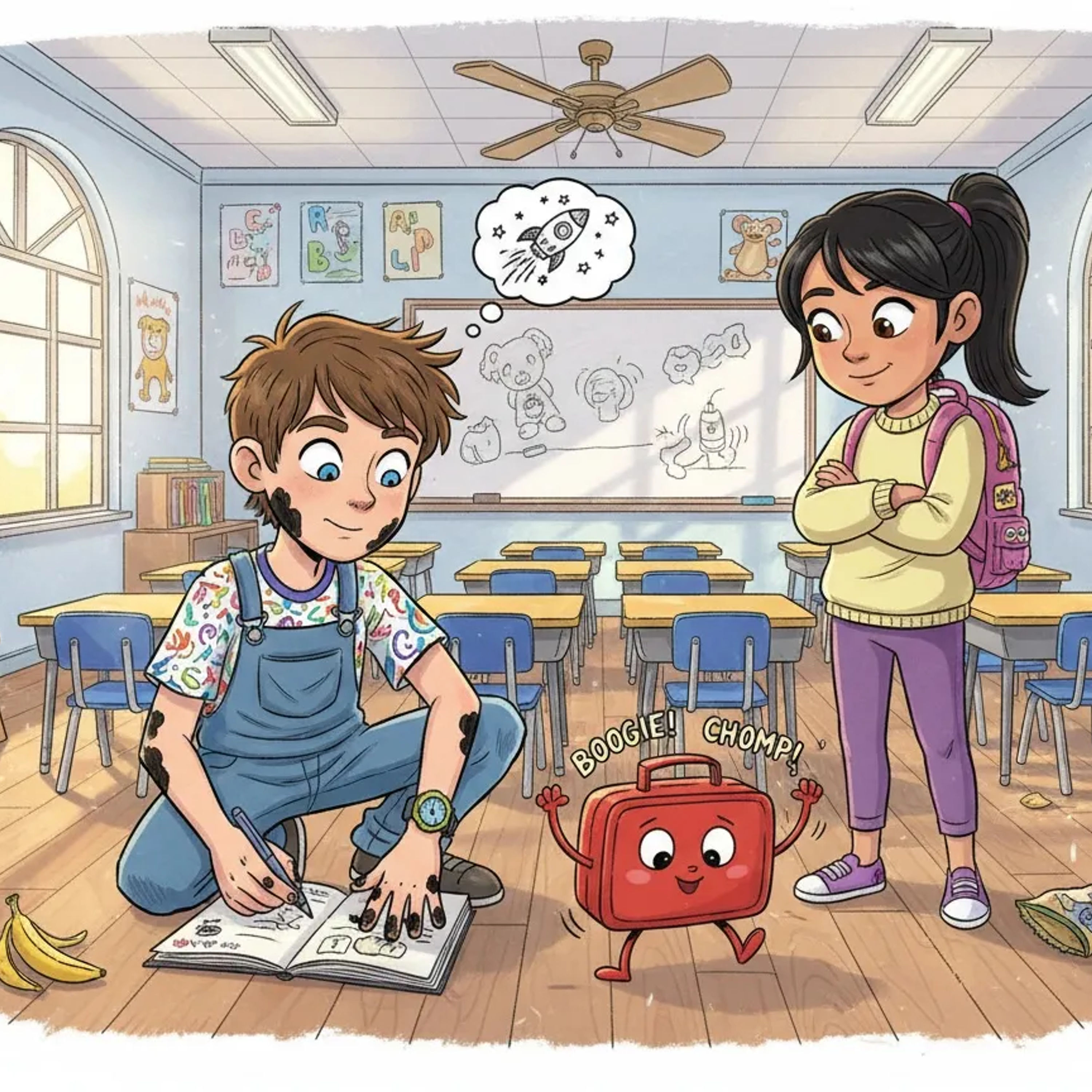 Max and the Mischievous Doodle Book - By StoryBee Tales - Bedtime Stories for Kids episode artwork