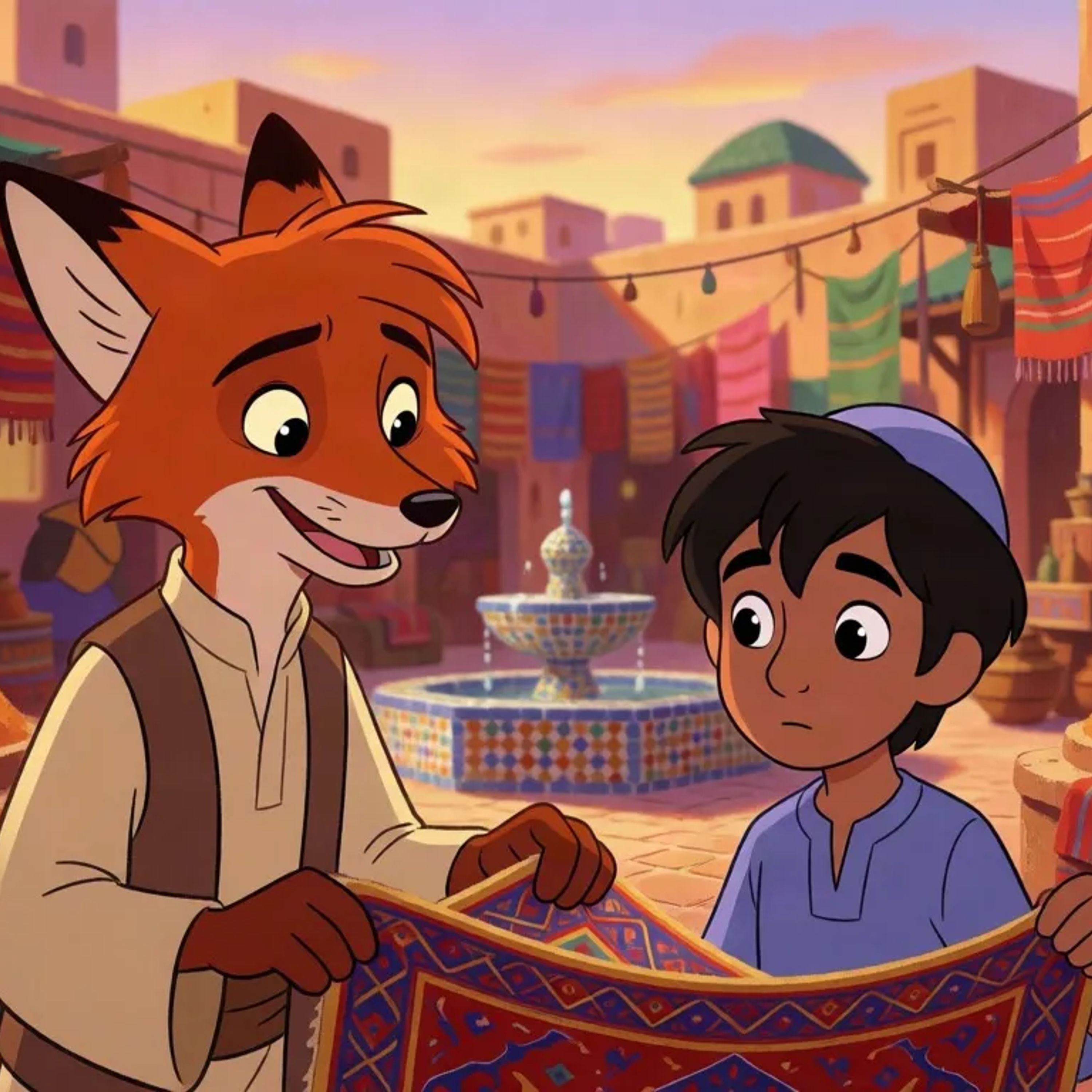 Rafi's Golden Threads and the Boy Who Dreamed of Skies - By StoryBee Tales - Bedtime Stories for Kids episode artwork
