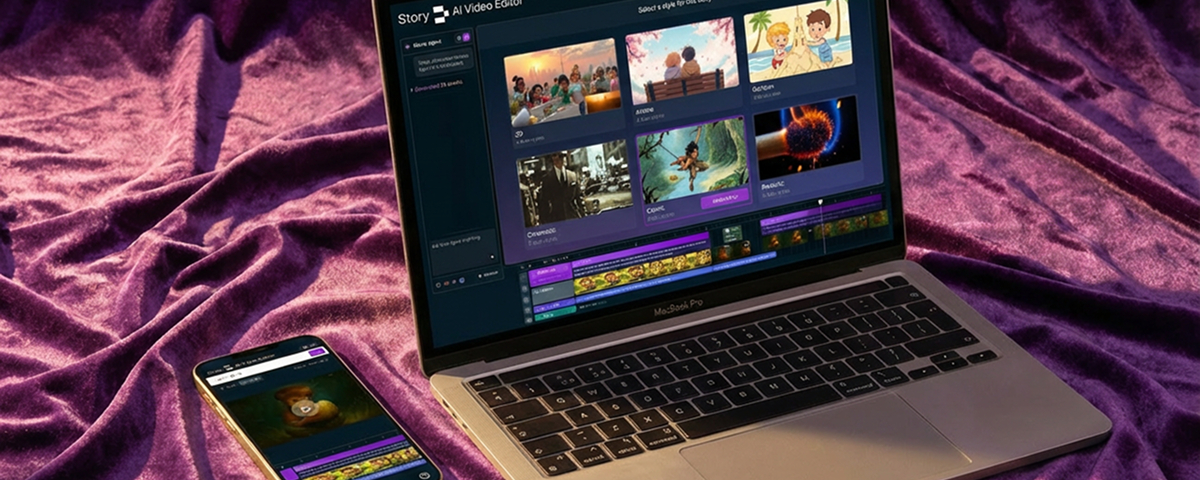 Professional video editor with unlimited length support and AI movie agent providing intelligent editing suggestions and workflow optimization