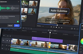 AI video enhancement tools for adding automated voiceovers, subtitles, and audio mixing to film productions