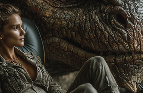 AI-generated storyboard frames showing professional composition, camera angles, and visual notes for film production planning