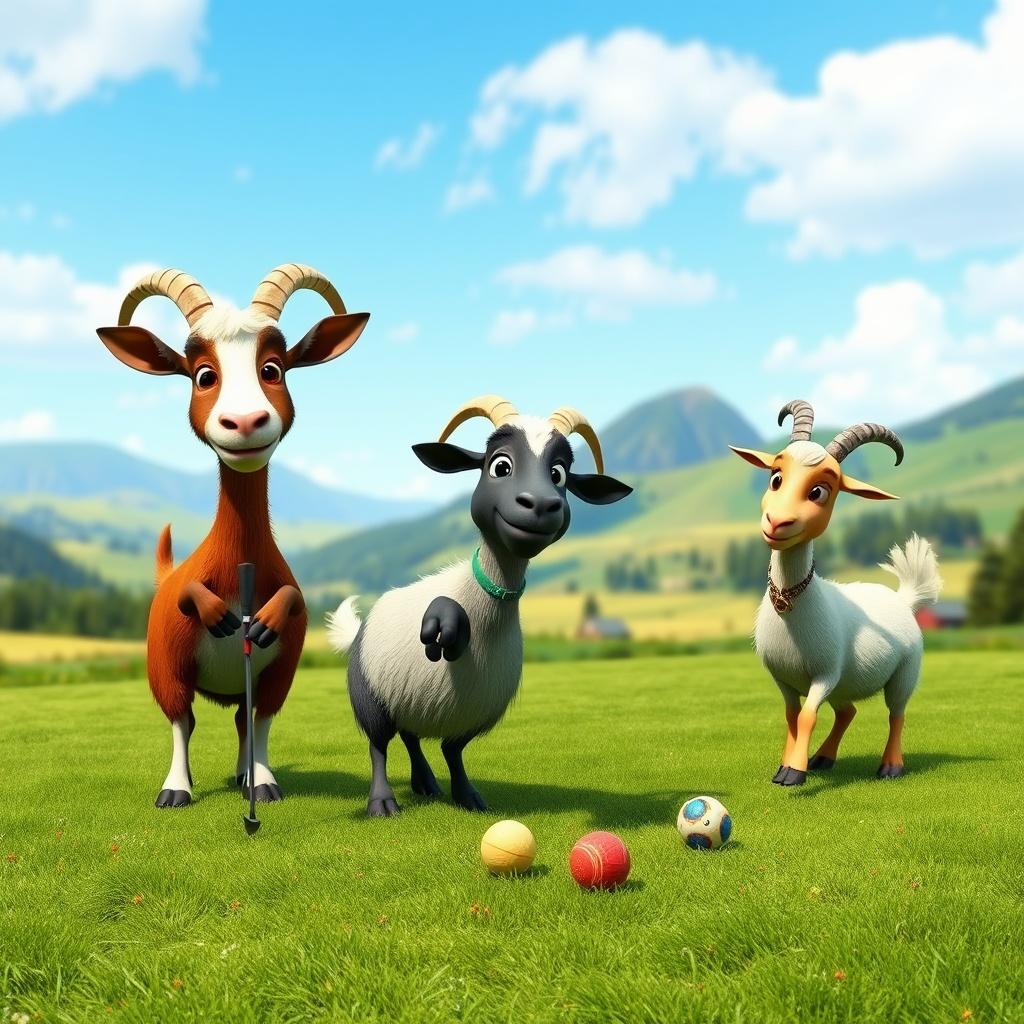Golfing with Goats in Knickers