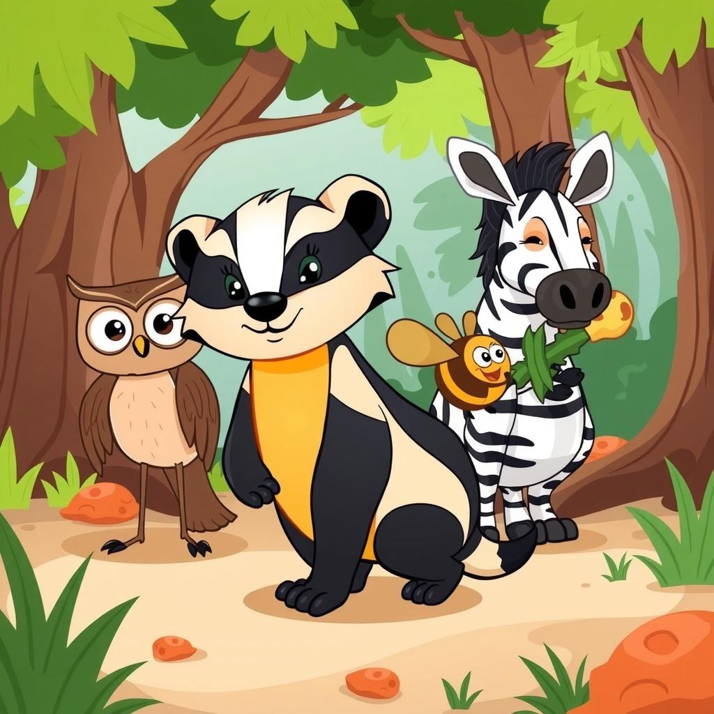 Benny the Honey Badger and the Forest Challenge