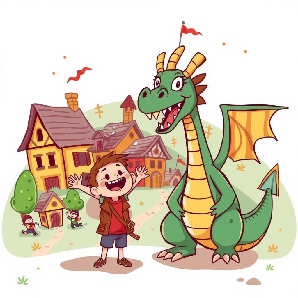 The Boastful Boy and the Wise Dragon