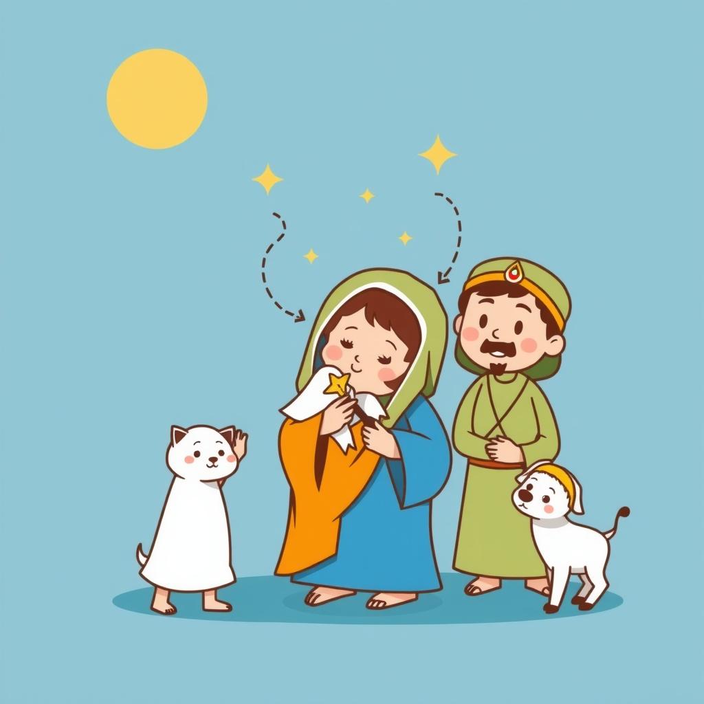 Baby Jesus' Journey to Egypt