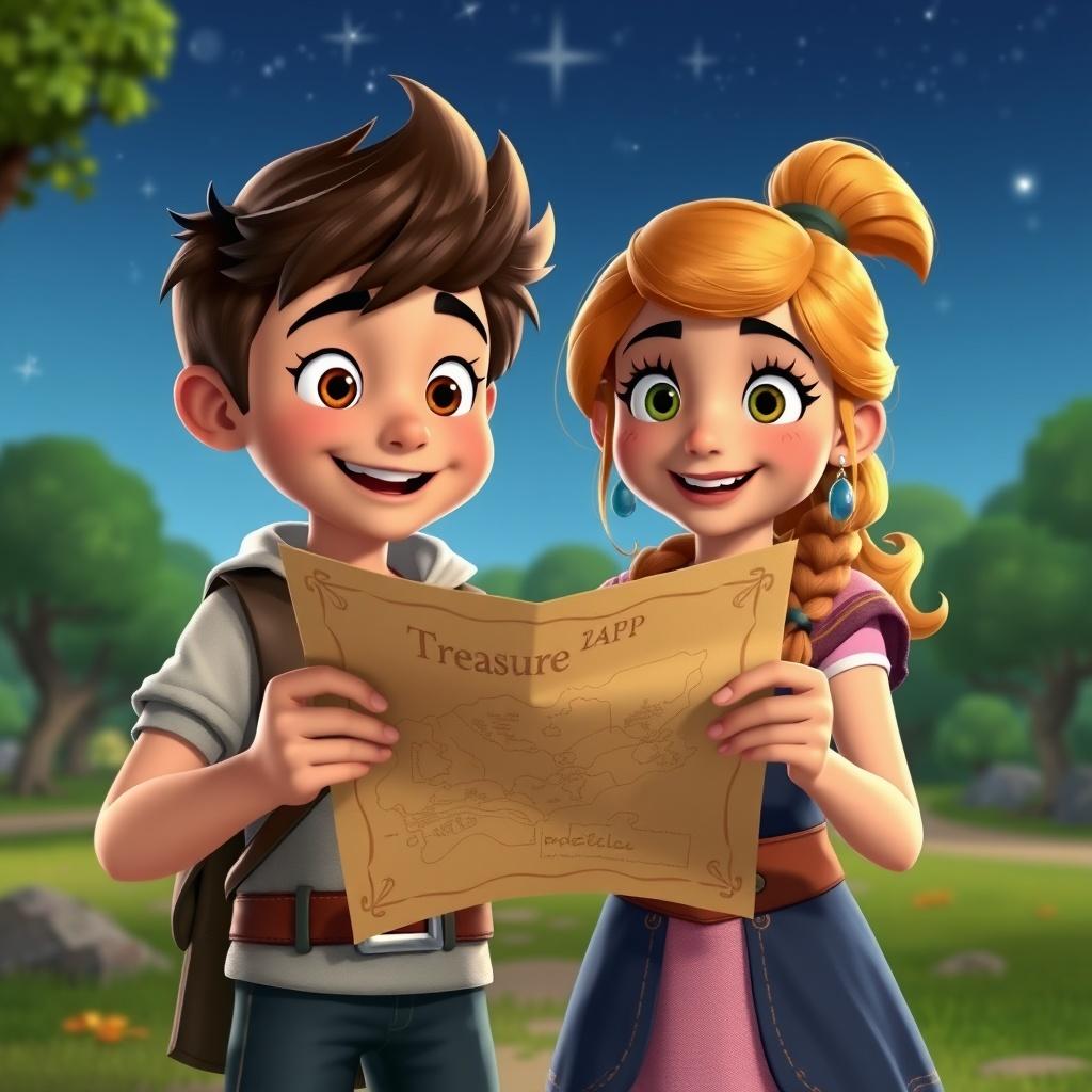 Aurora and Declan's Park Adventure