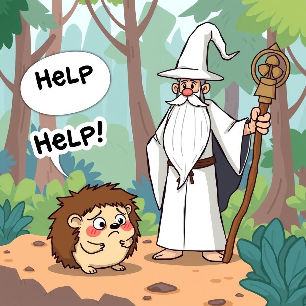 The Hurt Hedgehog and the Wizard