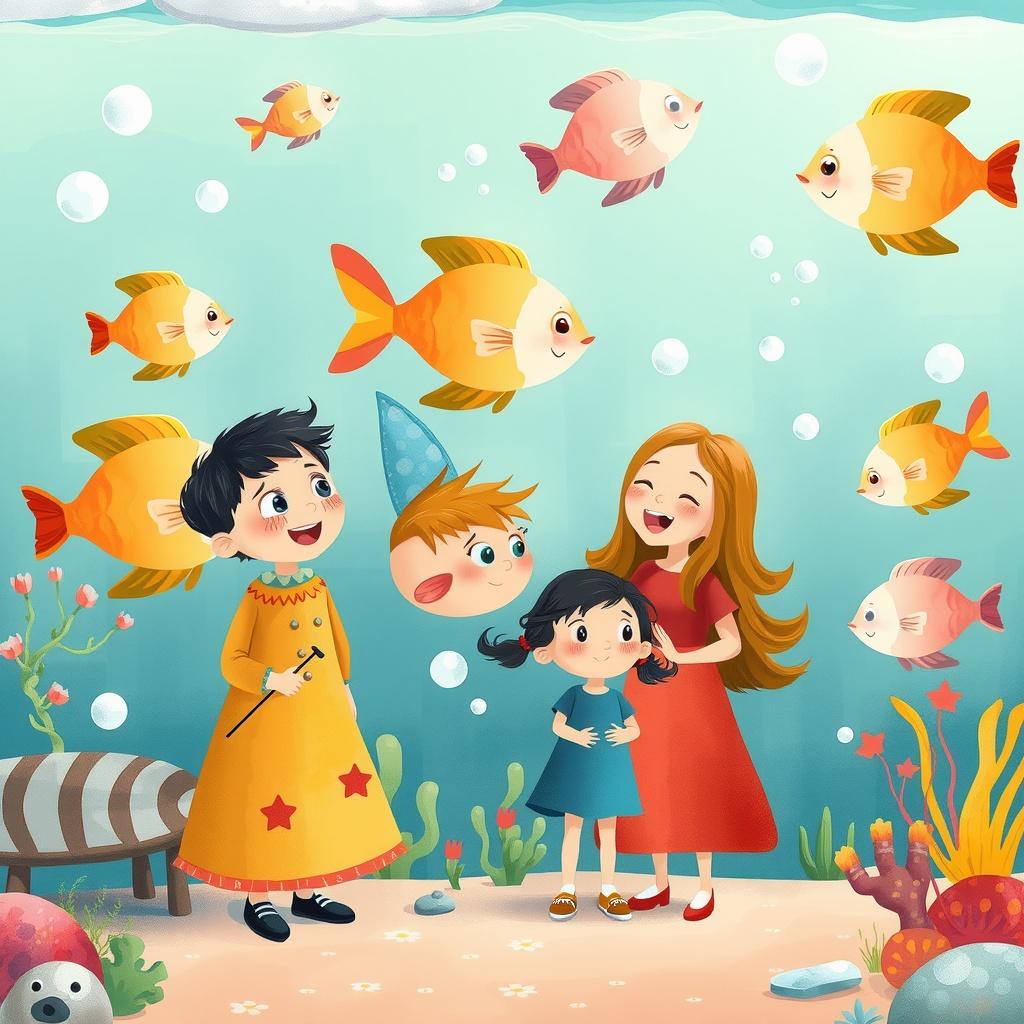 The Crazy Family Adventure in the Aquarium