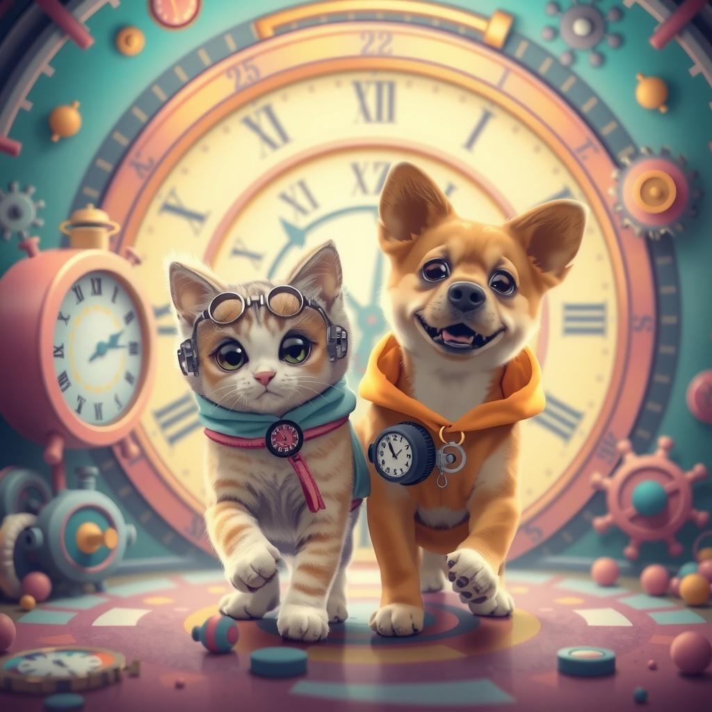 The Cat and Dog Time Travelers