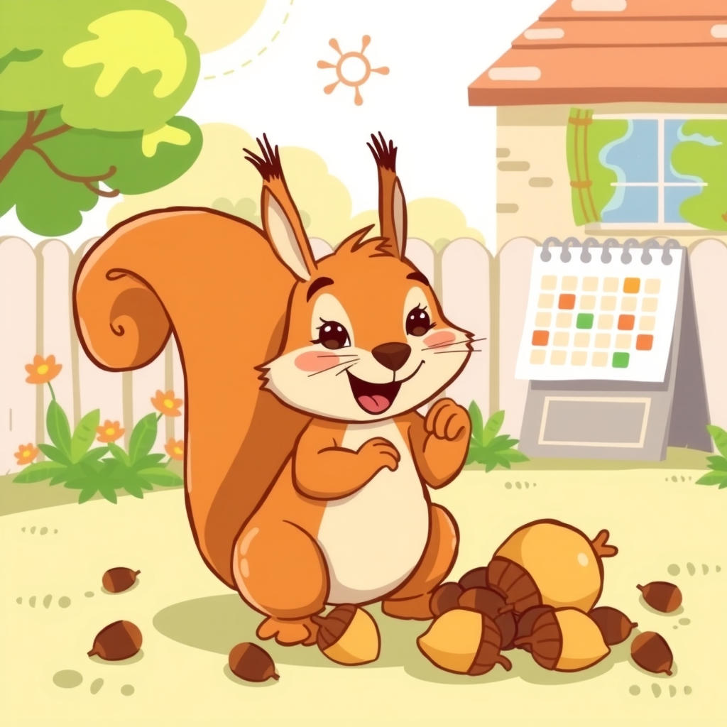 Sammy Squirrel and the Case of the Missing Nuts