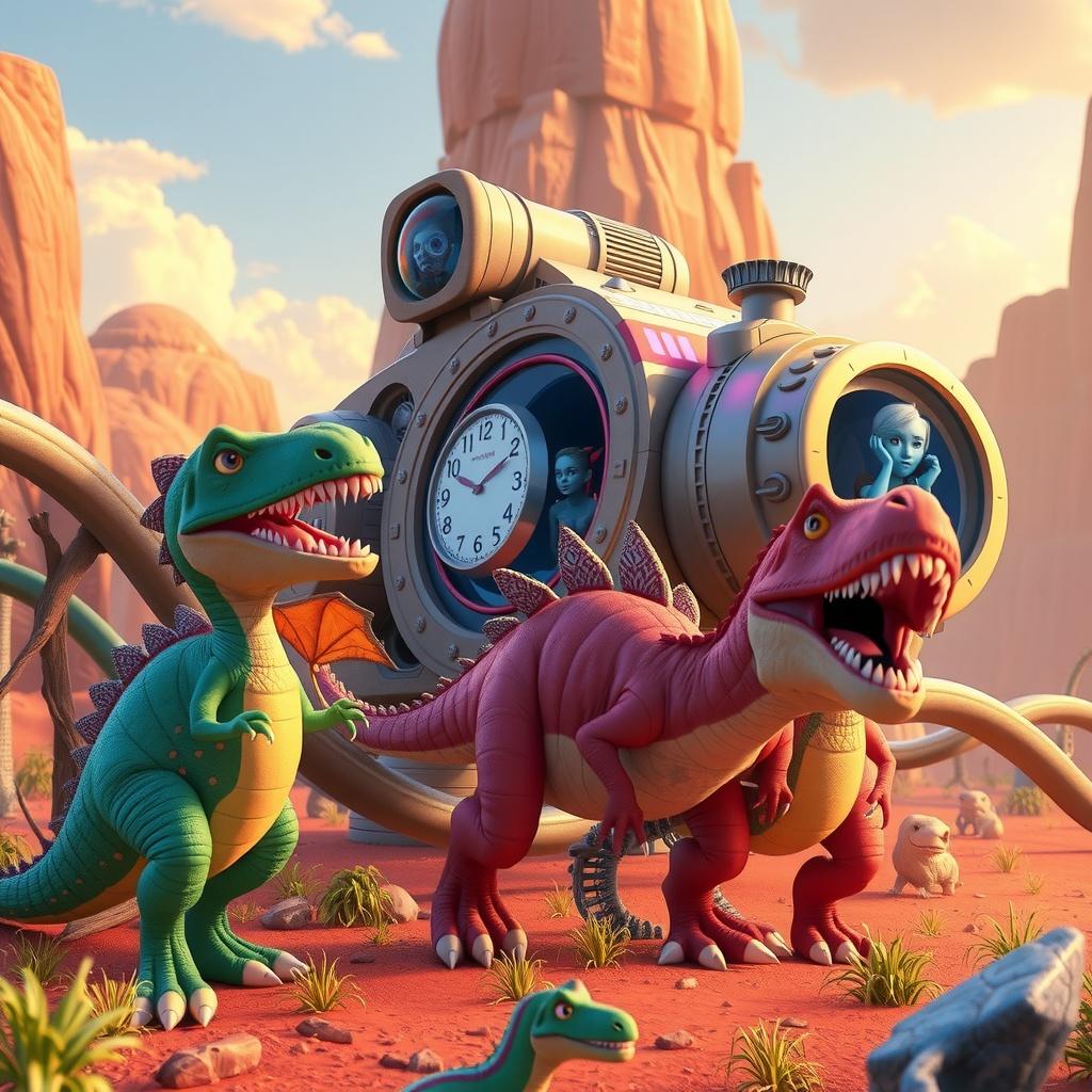Dinosaurs and the Curious Time Machine