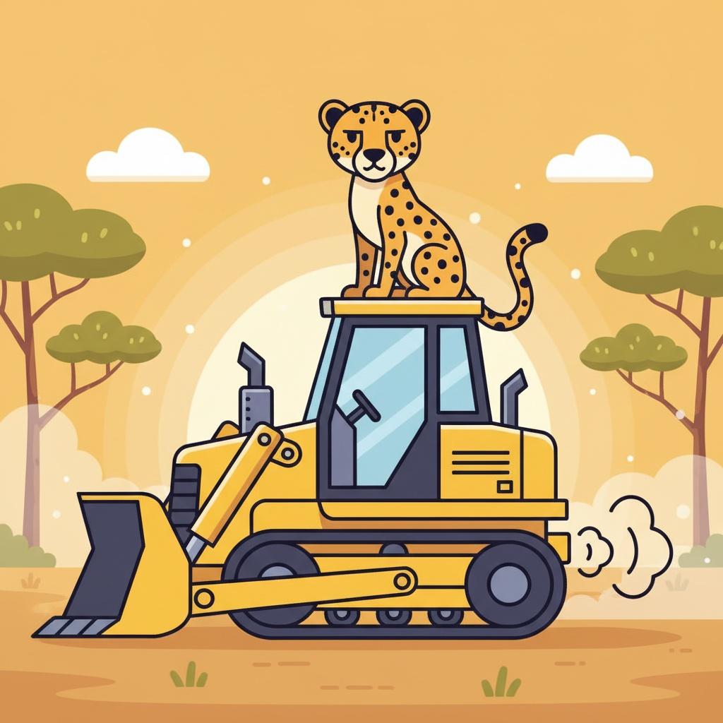 Logan the Cheetah: King of Bulldozers