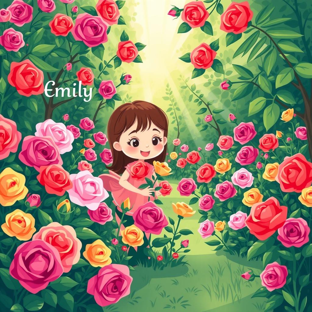 Emily in the Garden of Roses
