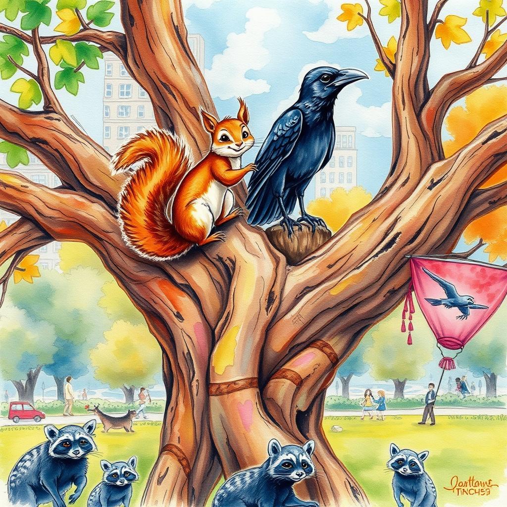 The Friendship Between Squeaky and Caw