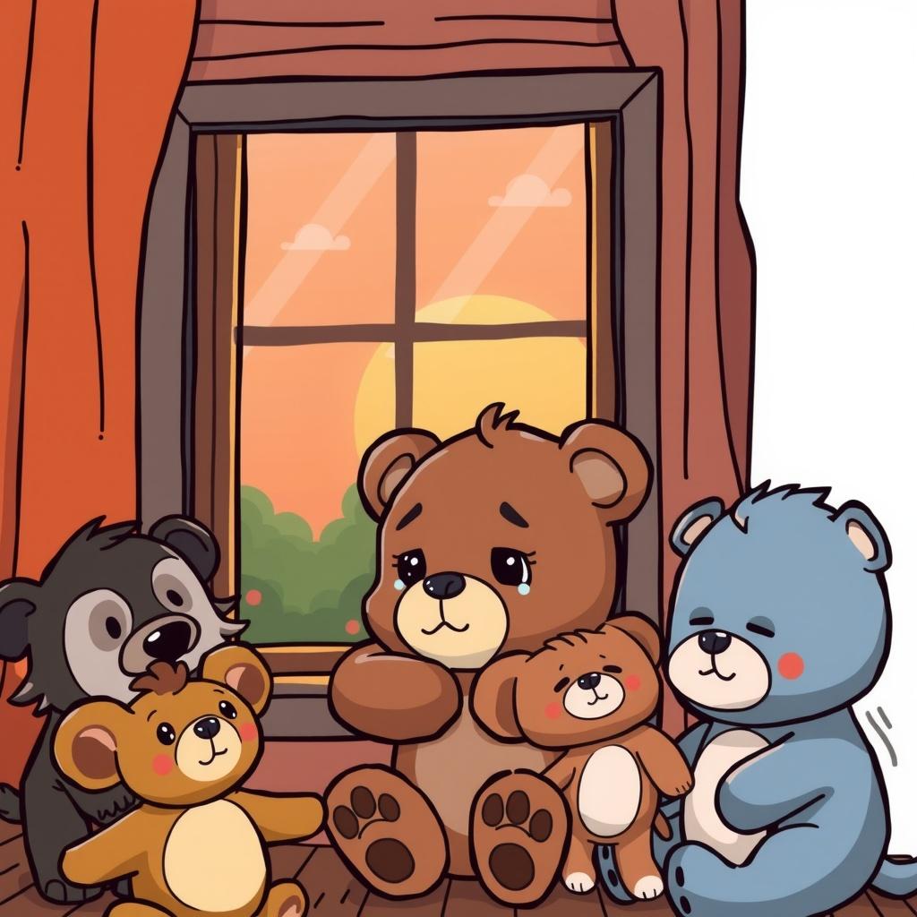 The Young Teddy Bear's Journey