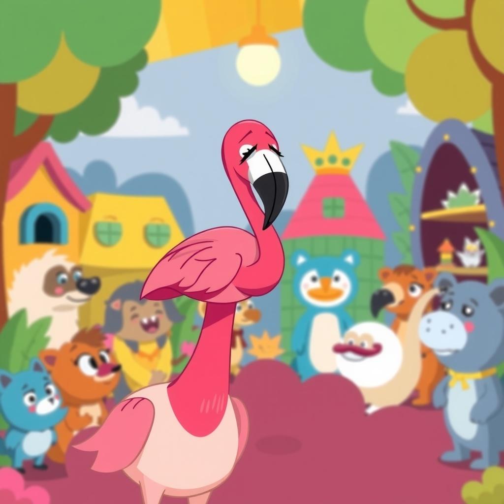 The Colorful Quest of Frank the Flamingo