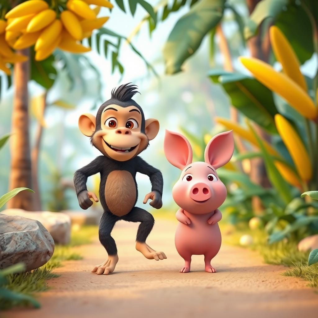 Monkey and Pinky: The Great Jungle Quest