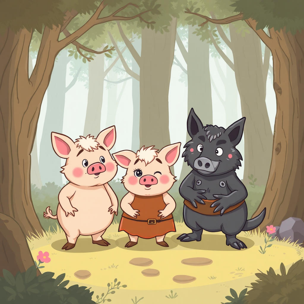The Three Little Pigs and the Hidden Ally