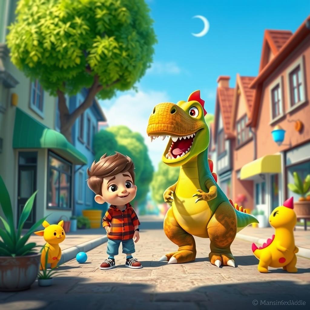 Eeek, There is a Dino in the Street!