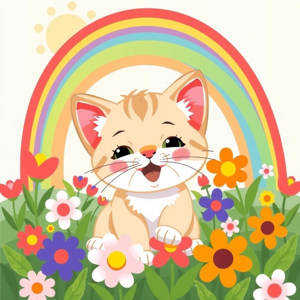 Coco the Curious Kitten and the Rainbow Garden