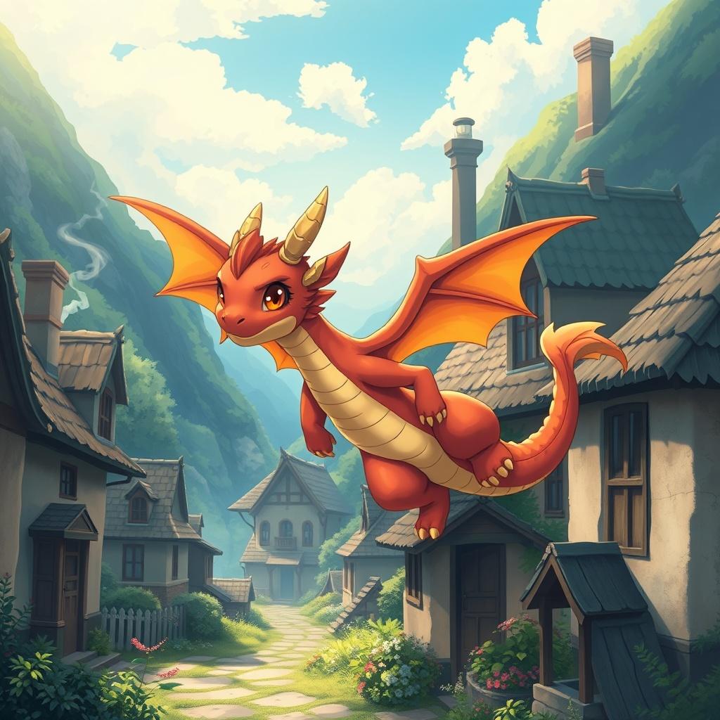 The Curious Baby Dragon