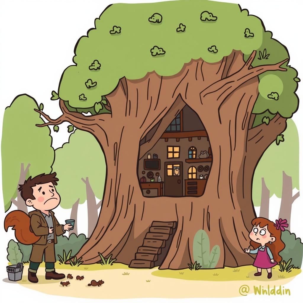 The Giant Tree and the Lost Girl