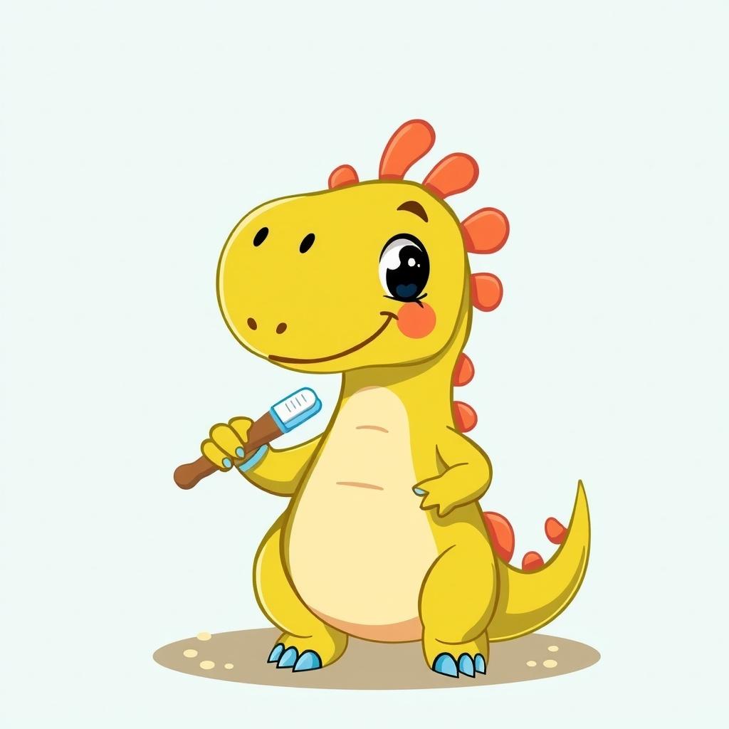 The Tooth-Brushing Dinosaur