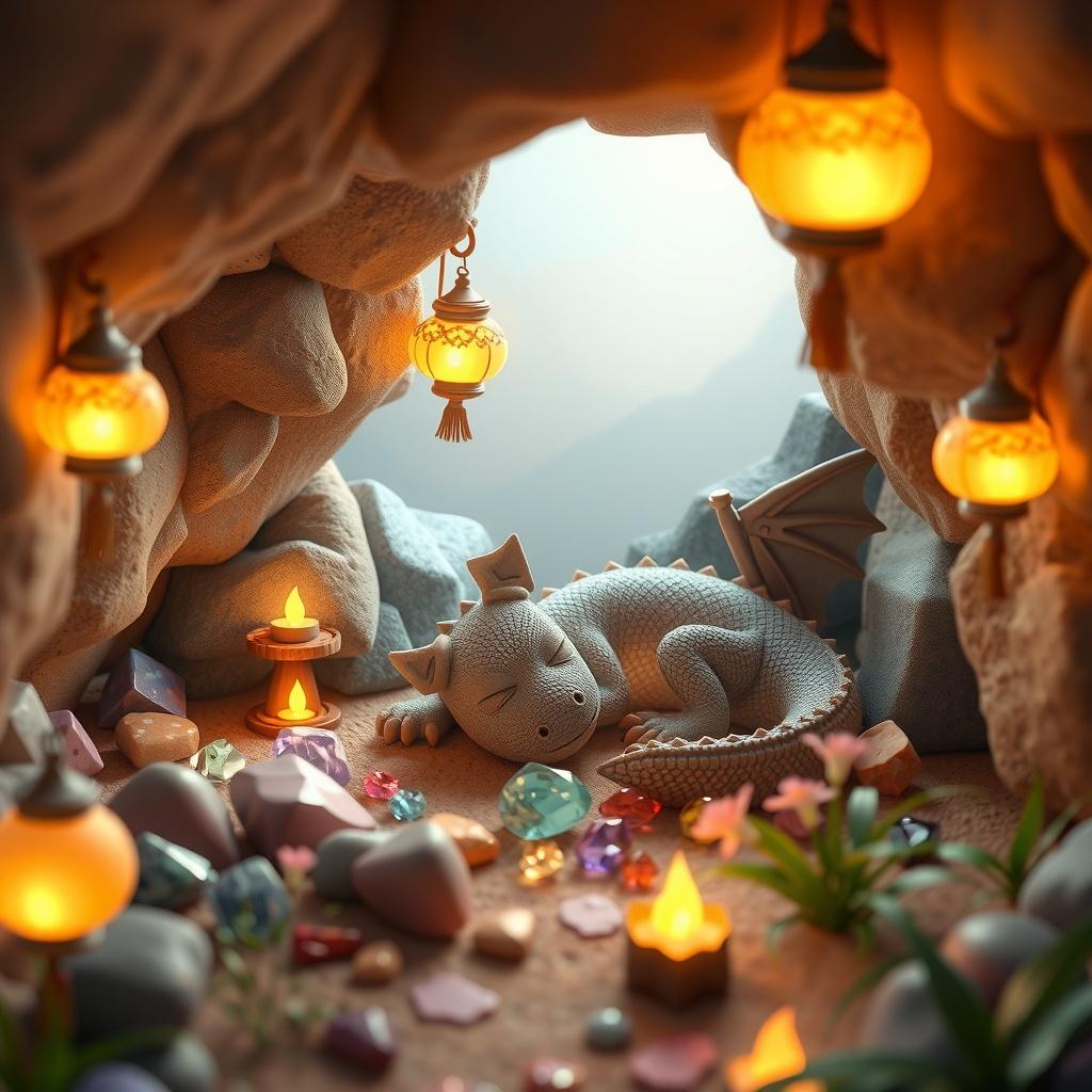 The Sleepy Dragon's Cozy Cave: Restful Rhapsody