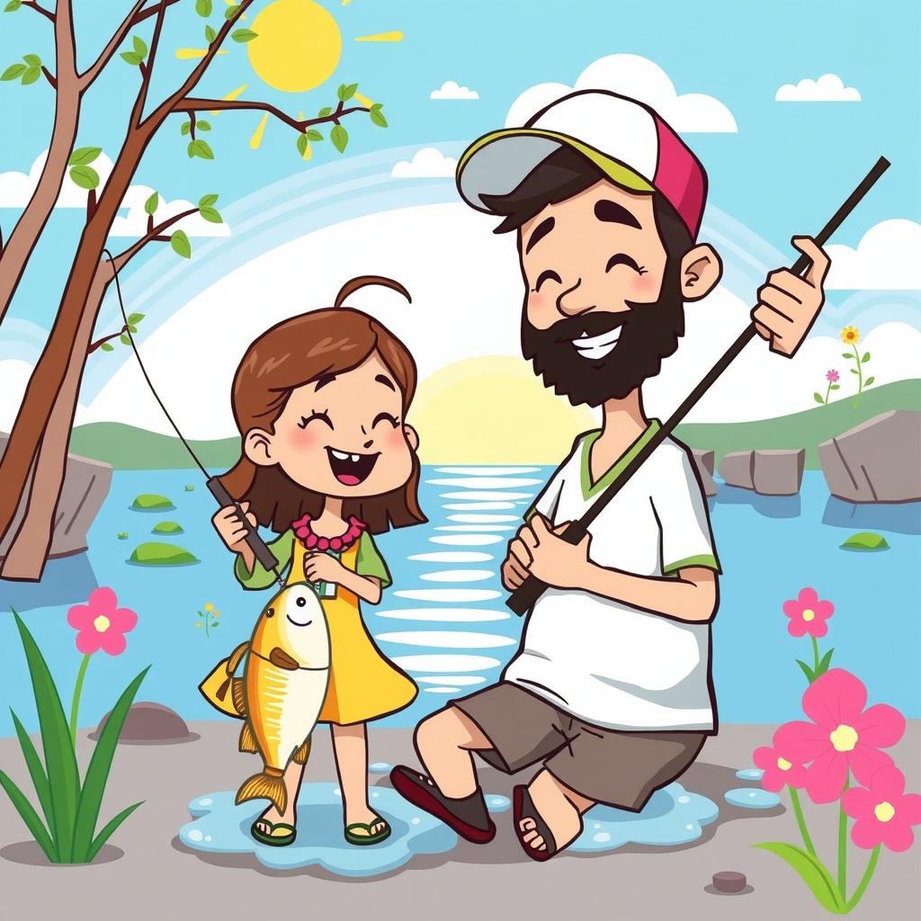 The Little Fisher and Her Dad