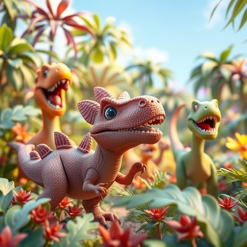 Dinosaurs in the Jungle of Giggle