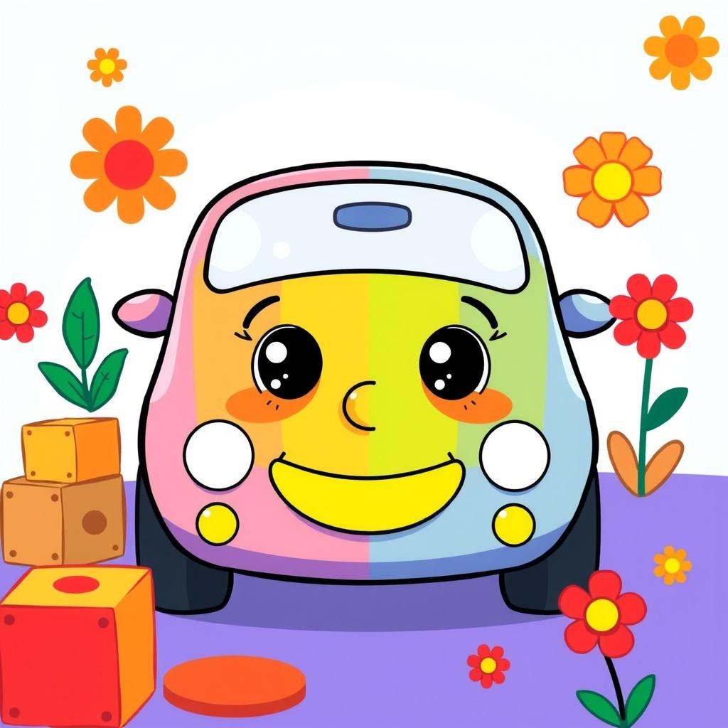 Little Car’s Colorful Day