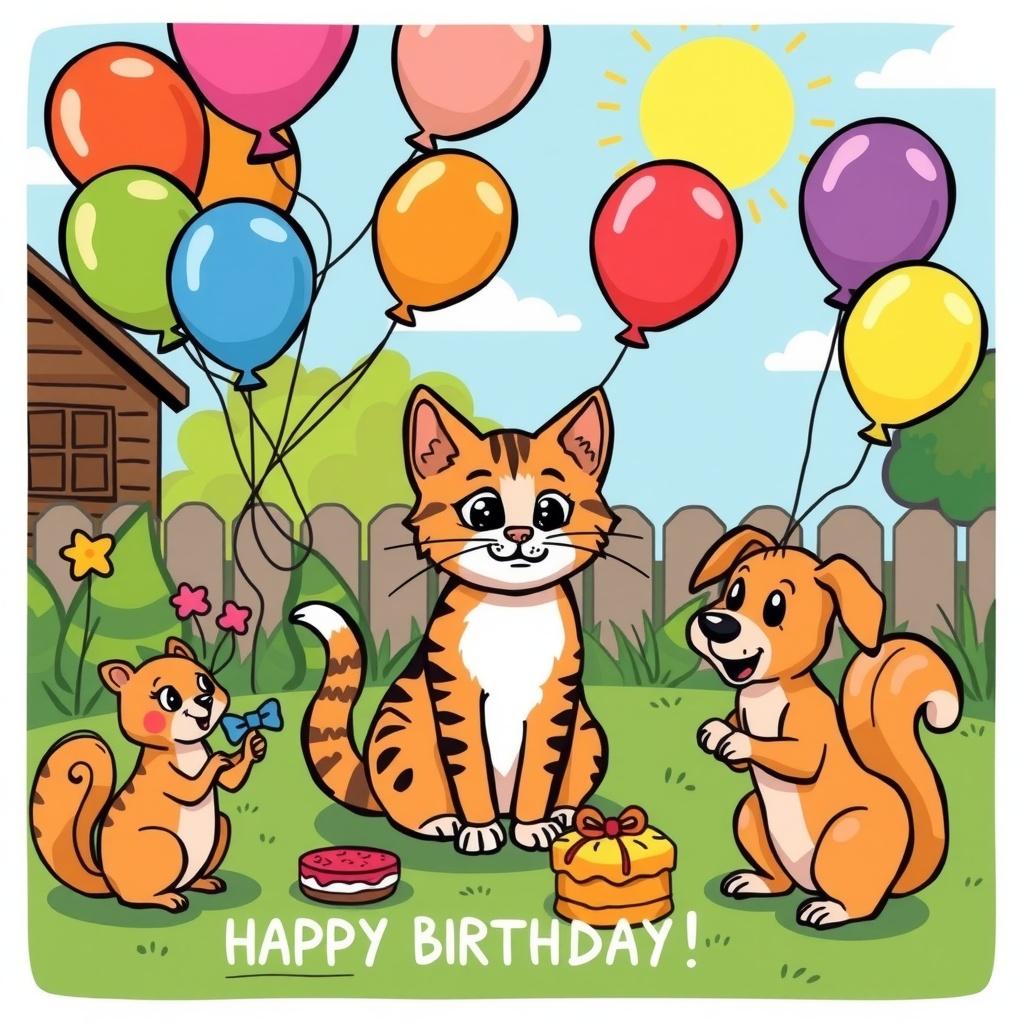 Whiskers' Birthday Adventure