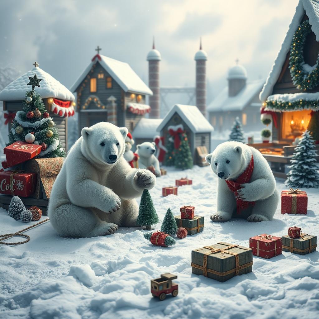 The Polar Bear Family and the Christmas Toy Factory