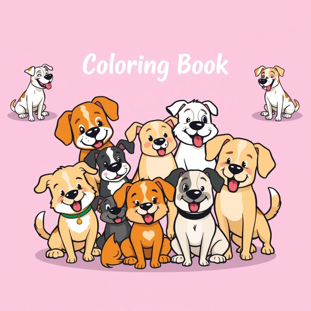 Dogs in Doodles: A Coloring Book Adventure