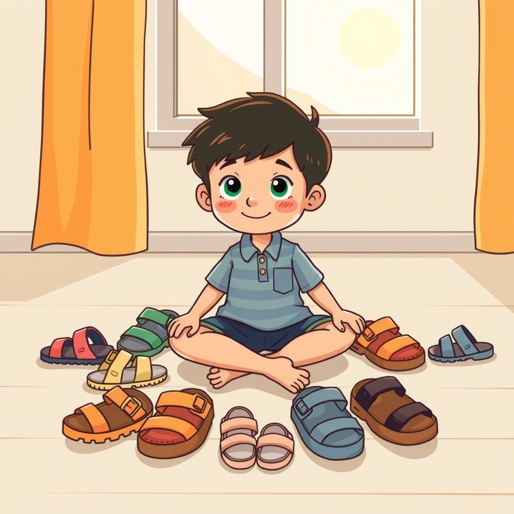 The Boy and His Sandals