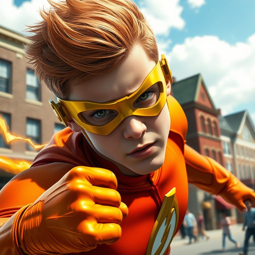 The Transformation of Chris to Kid Flash