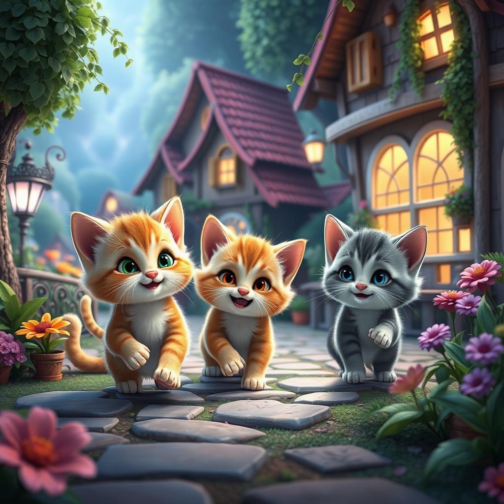 The Adventures of Three Kittens