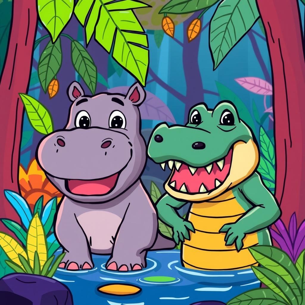 The Happy Hippo and the Angry Alligator
