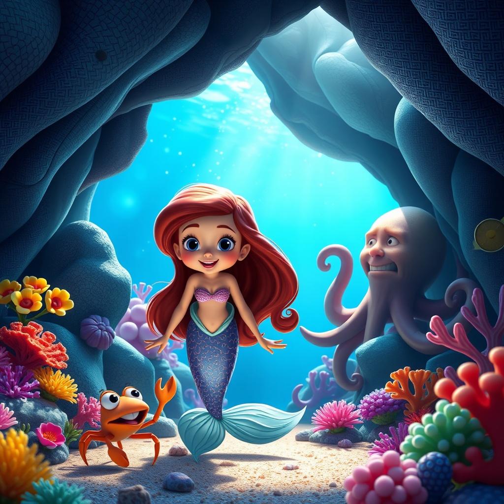 The Little Mermaid and Her Shell Friend